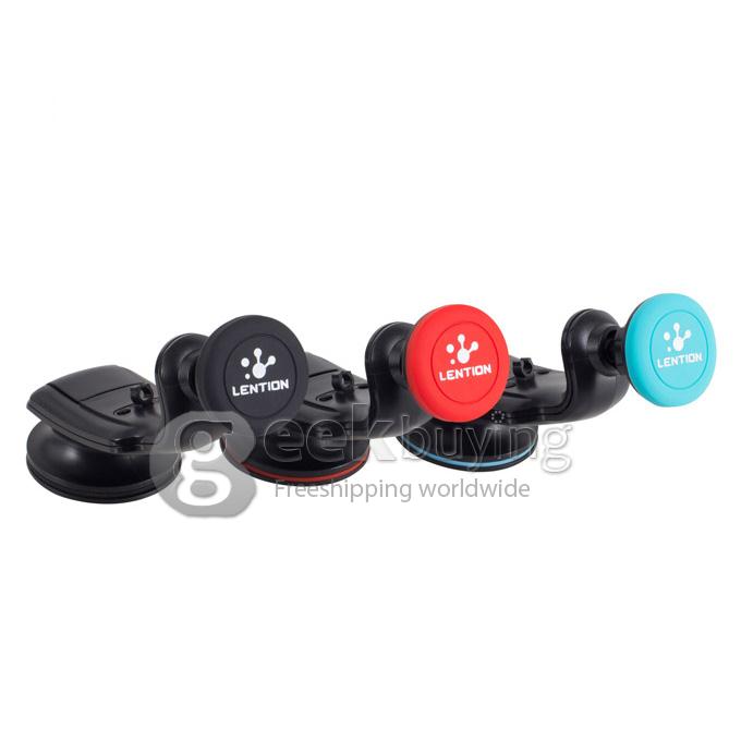 LENTION C500 Colorful Series 360 Degree Spin Car Mount Holder for iPhone iPod Phones PSP GPS iPhone 6s Plus - Blue