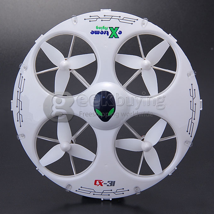 Cheerson CX-31 UFO 2.4G 6-Axis Gyro 3D Eversion With Headless Mode RC Quadcopter Left Hand Throttle - White
