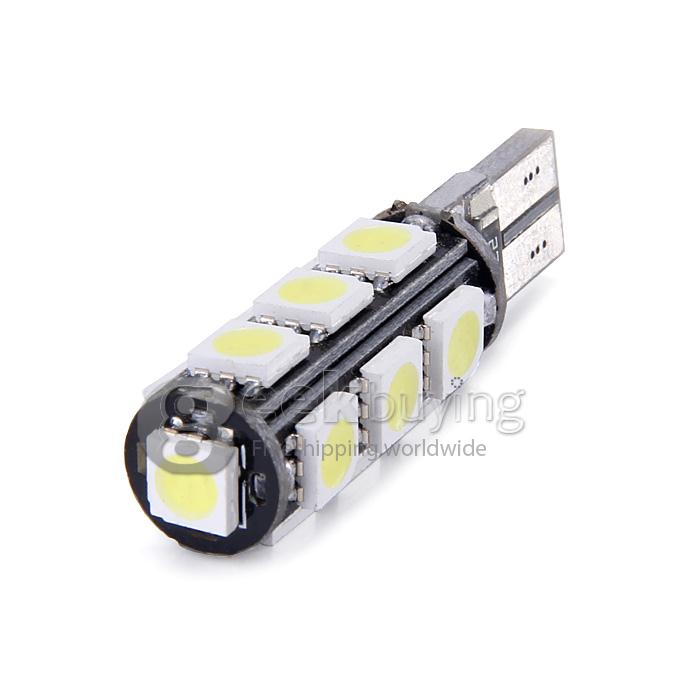 T10 1 5W 60lm 6000K 13 5050 SMD LED White Light Car Reading Lamp