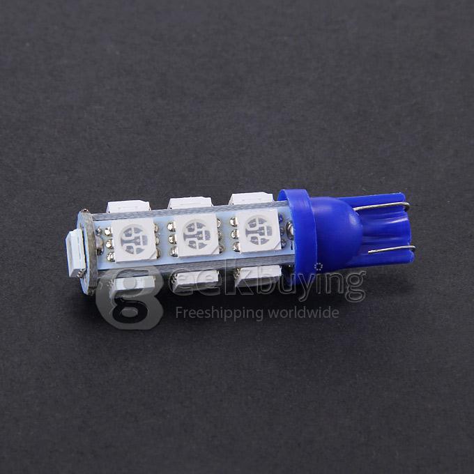T10 2.5W 270lm 13-SMD 5050 LED Blue Light Car Reading / Indicator Lamp (DC 12V ) - Blue