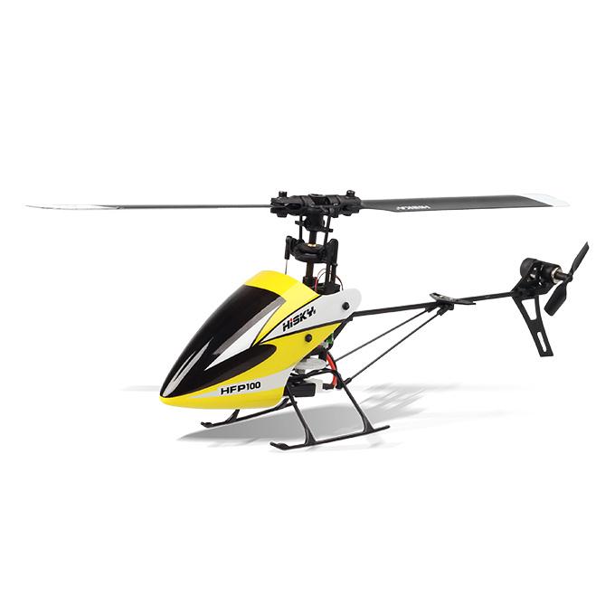 Hisky HFP100 V2 4CH Flybarless RC Helicopter 6 Axis Gyro BNF With HT8 Radio Adapter Without Transmitter