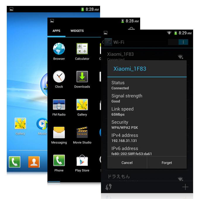 ViewSonic S600 6.4inch HD MTK6582 Quad Core 1.3GHz Smart Phone Android 4.2 1GB RAM 4GB ROM OTG - White