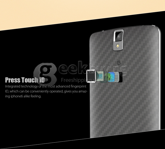 Elephone P8000 5.5 inch FHD 4G LTE Android 5.1 3GB 16GB Smartphone 64bit MTK6753 Octa Core 13.0MP Touch ID 4165mAh -Black