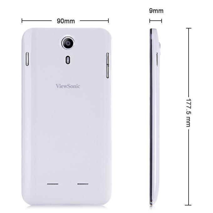 ViewSonic S600 6.4inch HD MTK6582 Quad Core 1.3GHz Smart Phone Android 4.2 1GB RAM 4GB ROM OTG - White