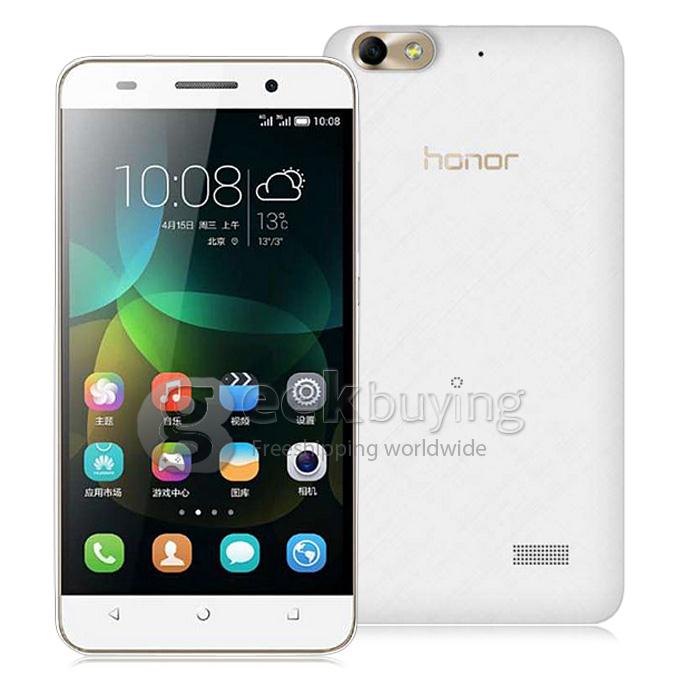 HUAWEI Honor 4C(CHM-UL00) 5.0inch 4G LTE Android 4.4 2GB 8GB Smartphone HiSilicon Kirin 620 Octa Core 1.2GHz 13MP- White
