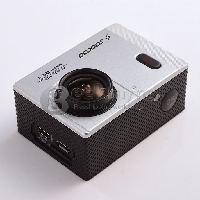 SOOCOO C10 WiFi Action Camera Novatek 96655 1080P 170 Wide Angle Lens Sports HD Camcorder - Silver