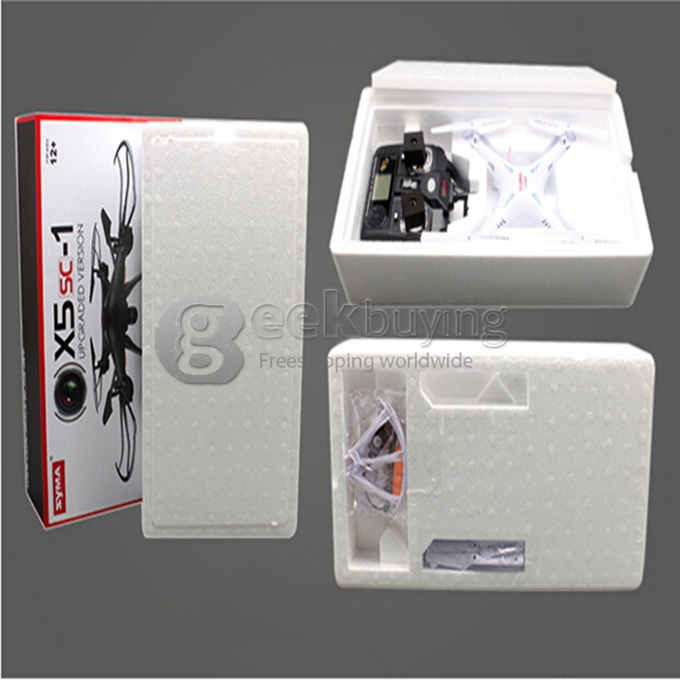 Syma X5SC-1 EXPLORERS 2 Quadcopter Headless Mode 2.0MP HD Camera 2.4G 6 Axis Gyro 3D Flip RC RTF with 4GB TF Card - Black