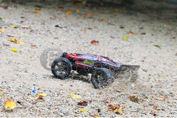 9116 1/12 Brushed RC Monster Truck 2.4GHz 38KM/H High Speed 2WD RTR - Red