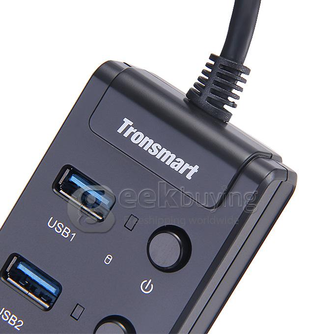 [France Stock]Tronsmart TS-UH4P1 4 Port Portable Super Speed USB Hub With 4 ON/OFF Switch For Travel