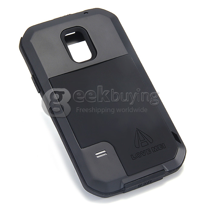 [France Stock]LOVE MEI Weather/Dirt/Shockproof Protective Case for Samsung Galaxy s5 i9600 - Black