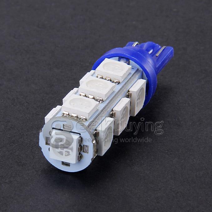 T10 2.5W 270lm 13-SMD 5050 LED Blue Light Car Reading / Indicator Lamp (DC 12V ) - Blue
