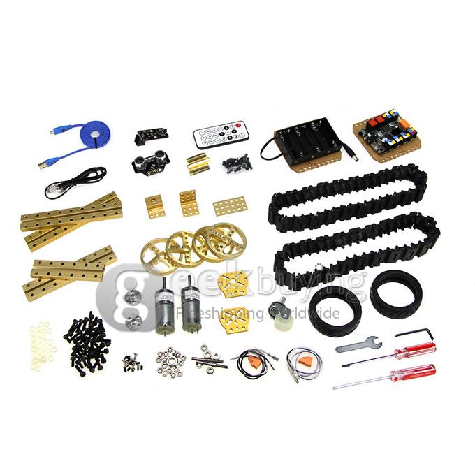 Makeblock Starter Robot Kit With Tank Wheel Style IR Version - Gold
