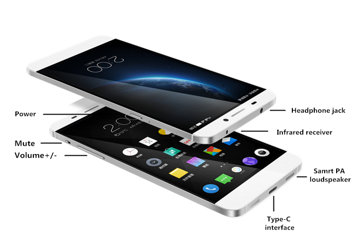 [Package B]LeTV One LeTV x600 /s1 /Le 1 Superphone 5.5 inch FHD 4G LTE Android 5.0 3GB 16GB Smartphone(White) + Soft Case(Transparent) + Tempered Glass