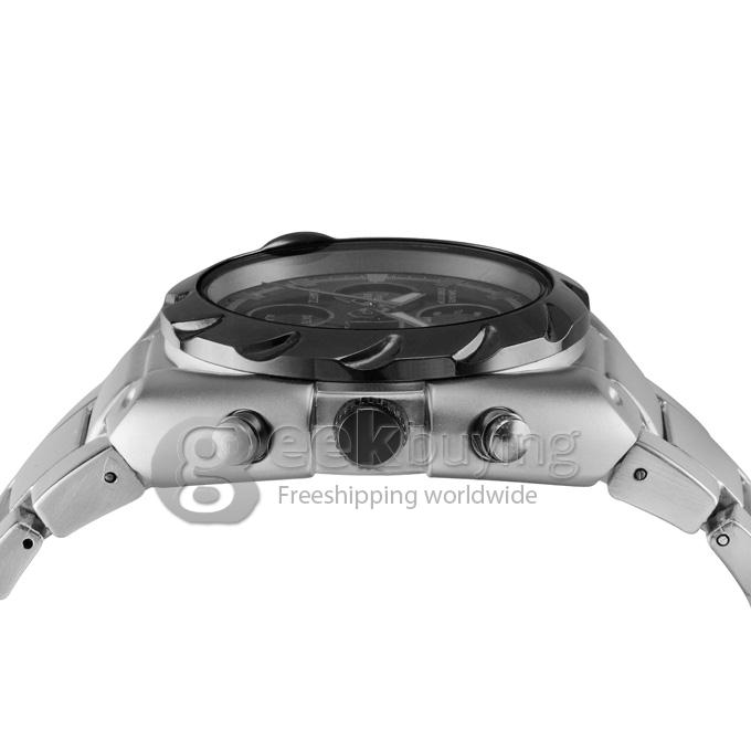 YR WH424 ASJ Multi-function Electronic Men Quartz Sports Watch With LCD Date And Time Display - Black