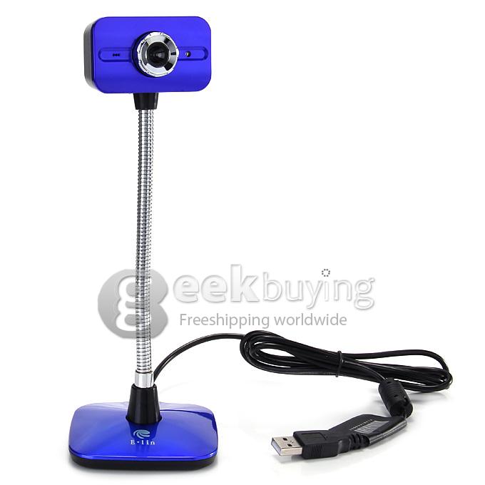 Elin Adjustable Square HD USB Web Camera For Windows & Mac OS - Dark Blue