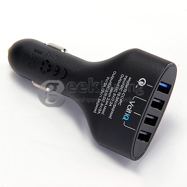[Spain Stock][Qualcomm Certified] Tronsmart Quick Charge 2.0 54W 4 Ports car charger the world`s most powerful car charger for Samsung Galaxy S6,S6 Edge,Note 4,Note Edge/ Google Nexus 6/ Sony Xperia Z4,Z3/ HTC One M9,One M8/ Xiaomi Mi3,Mi4,Mi Note/ A