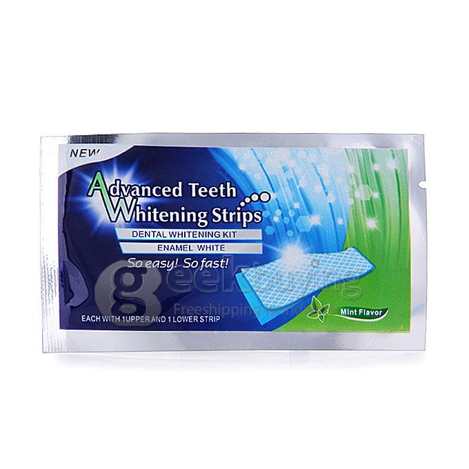 Hydrogen Peroxide Teeth Whitening Strips Double Elastic Gel Strips