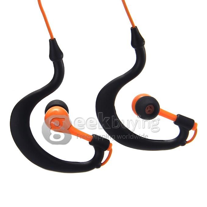 Kimmar KM-R02 3.5mm Plug Sweatproof Stereo Headphone Compatible With iPhone/iPod/other Devices - Orange