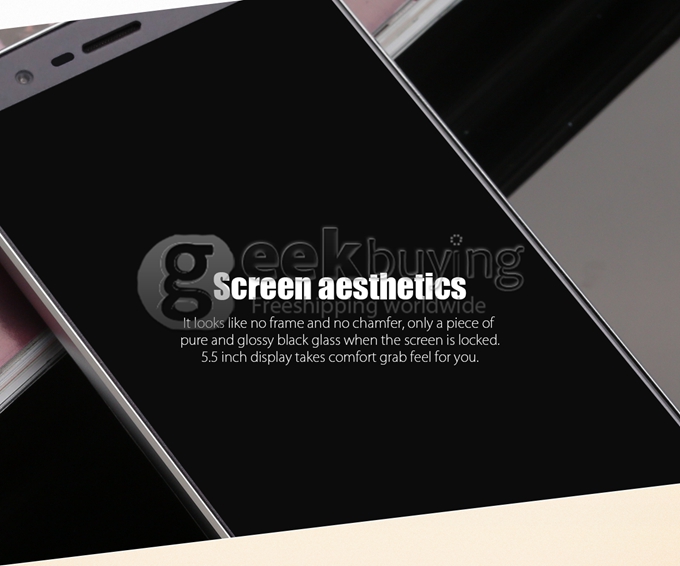 Elephone P8000 5.5 inch FHD 4G LTE Android 5.1 3GB 16GB Smartphone 64bit MTK6753 Octa Core 13.0MP Touch ID 4165mAh -Black