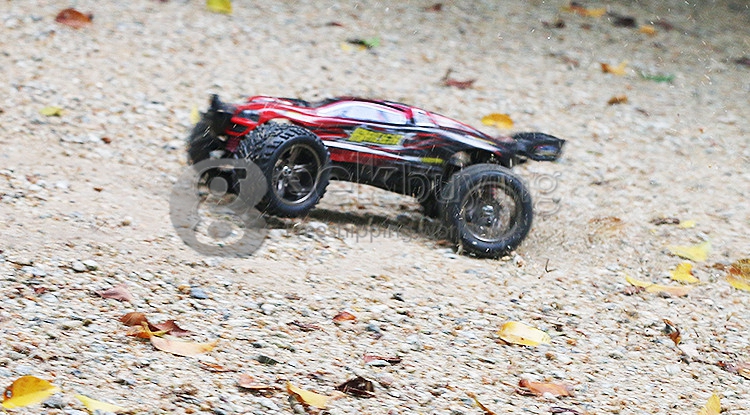 9116 1/12 Brushed RC Monster Truck 2.4GHz 38KM/H High Speed 2WD RTR - Red