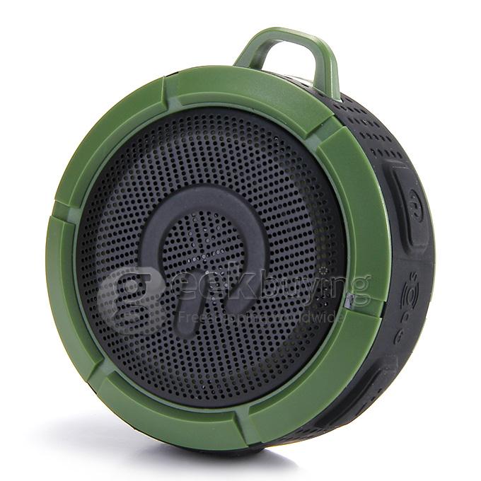 IWO F1 Portable NFC Bluetooth Wireless Speaker IP67 BT4.0 Hifi Stereo Sound Box - Black+Green