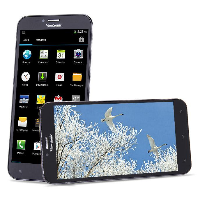 ViewSonic S600 6.4inch HD MTK6582 Quad Core 1.3GHz Smart Phone Android 4.2 1GB RAM 4GB ROM OTG - White