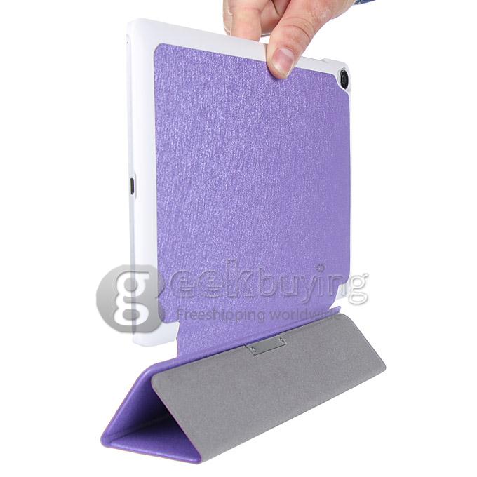 Foldable PU Leather Case Cover For Google Asus Nexus 9 Tablet PC - Purple