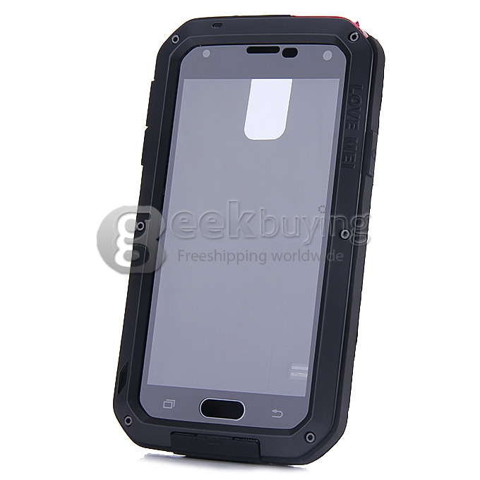 [France Stock]LOVE MEI Weather/Dirt/Shockproof Protective Case for Samsung Galaxy s5 i9600 - Black