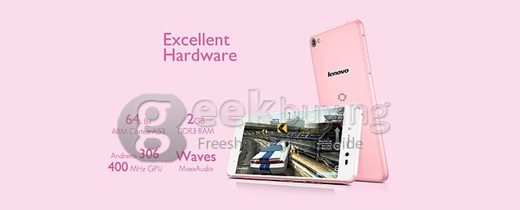 [HK Stock]Lenovo S60 S60W 4G LTE 5.0inch Android 4.4 2GB 8GB Smartphone 64bit Snapdragon 410 Quad Core 13.0MP Miracast - White