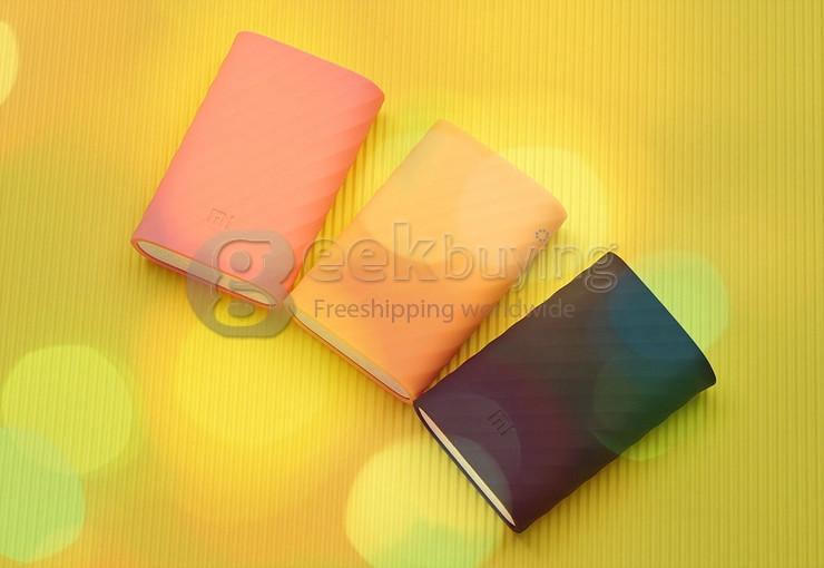 Original Xiaomi 10000mAh Power Bank Silicone Case Charger Protector Cover - Blue