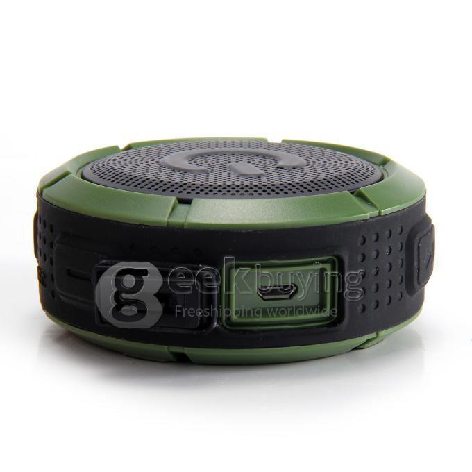 IWO F1 Portable NFC Bluetooth Wireless Speaker IP67 BT4.0 Hifi Stereo Sound Box - Black+Green