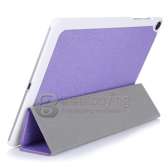 Foldable PU Leather Case Cover For Google Asus Nexus 9 Tablet PC - Purple