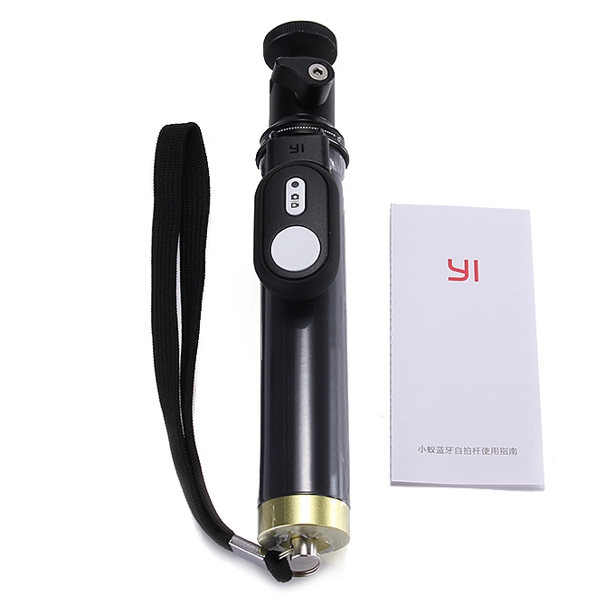Original XiaoYi Alluminum Alloy Self-Timer Monopod Selfie Stick with Bluetooth Remote Controller For XiaoYi Yi Action Camera - Black