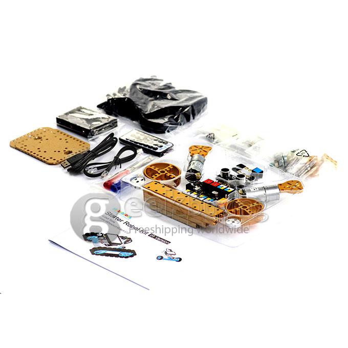 Makeblock Starter Robot Kit With Tank Wheel Style IR Version - Gold