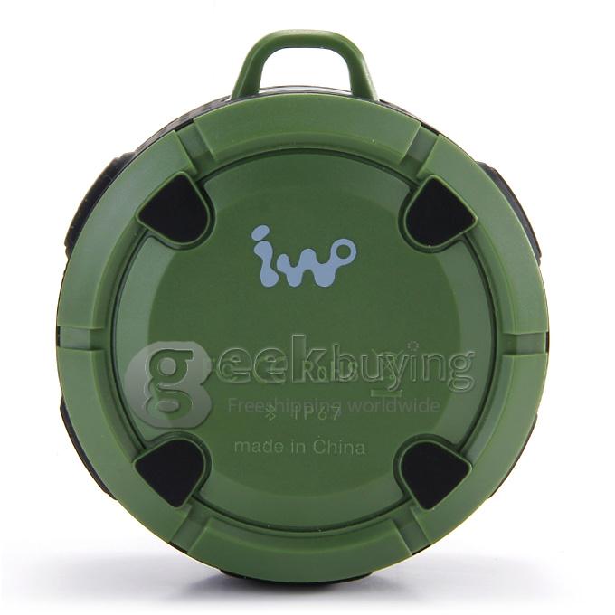 IWO F1 Portable NFC Bluetooth Wireless Speaker IP67 BT4.0 Hifi Stereo Sound Box - Black+Green