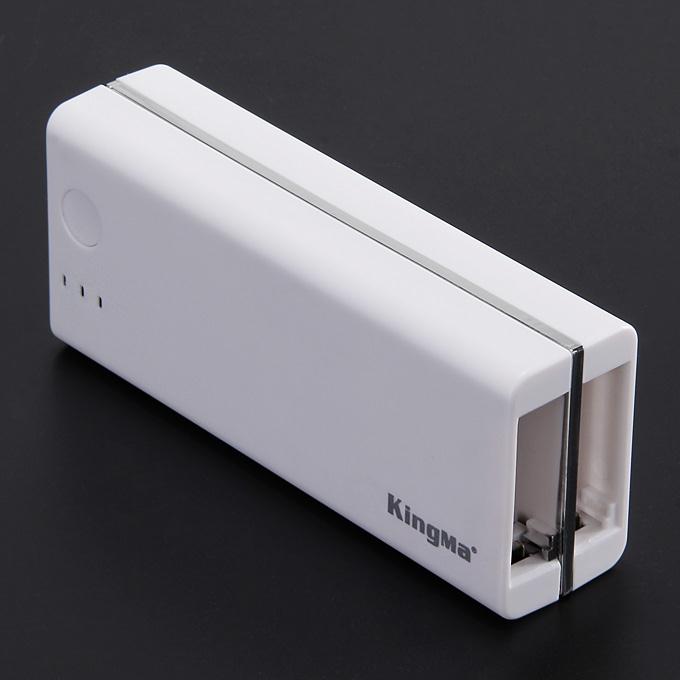 KingMa BMGP022 Multi-Function Portable Power Bank Dual Charging Port For GoPro 4 Battery for  Phone / Pad - White