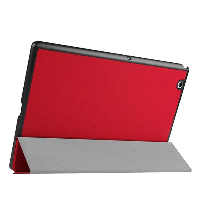 High Quality Ultra-Slim PU Leather Stand Cover Case For Sony Xperia Z4 Tablet - Red