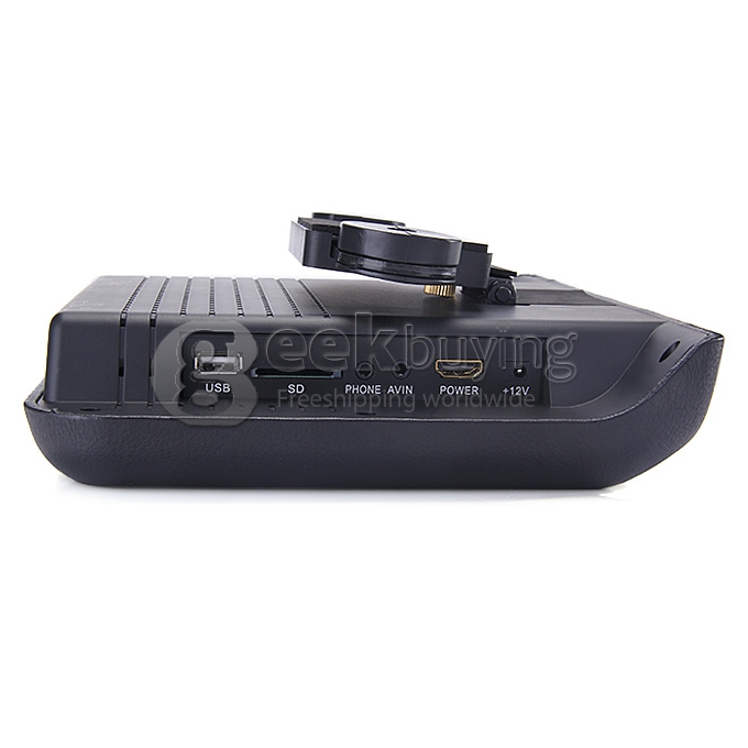 XD9901 9 Inch Digital HD LCD Bracket Car Headrest Monitor CD Games FM DVD Remote Controller Game Pad Function - Black