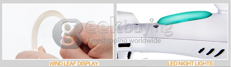 Syma X5SW Explorers 2 Wifi Headless Mode FPV RC Quadcopter 0.3MP Camera 2.4GHz 6-axis 360 Degree Eversion RTF - White