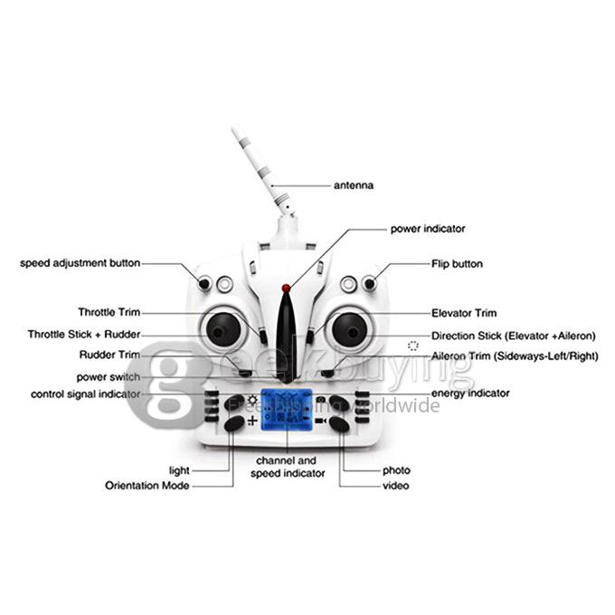 H16-14 2.4G 4CH Remote Control Transmitter Spare Part for JJRC H16 RC Quadcopter