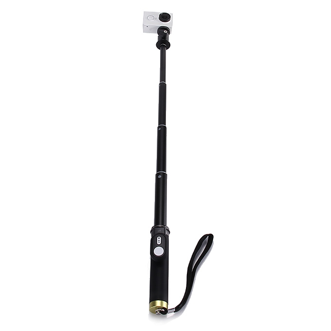 Original XiaoYi Alluminum Alloy Self-Timer Monopod Selfie Stick with Bluetooth Remote Controller For XiaoYi Yi Action Camera - Black
