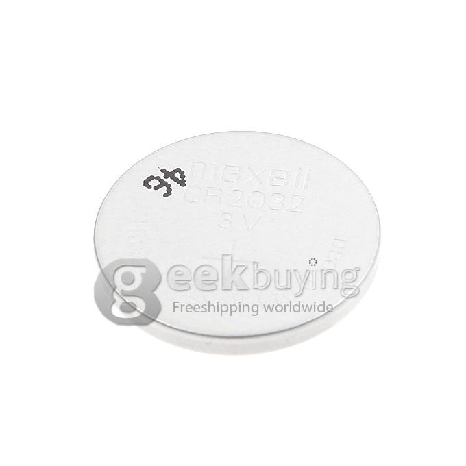 Maxell CR2032 220mAh 3V Lithium Battery with Button Design (1 PC) - Silver