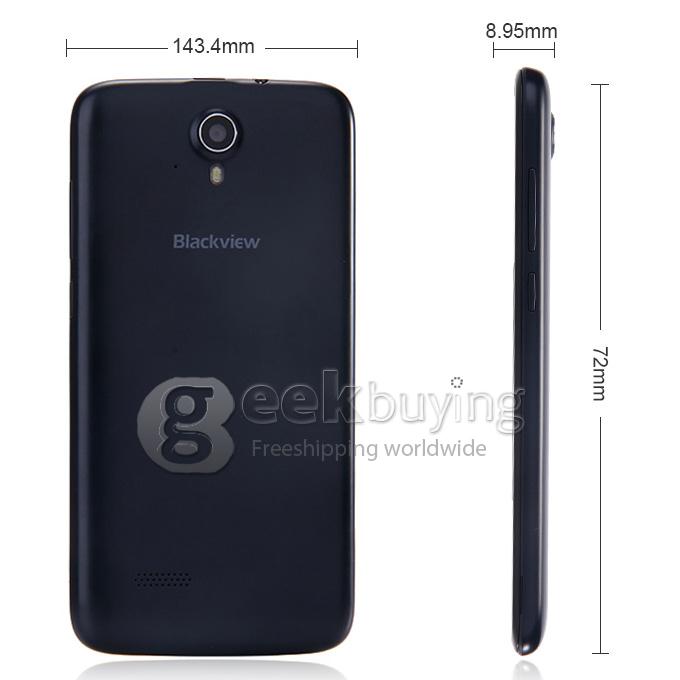 Blackview Zeta V16 5.0 Inch HD Android 4.4 1GB 8GB Smartphone MTK6592M Octa Core 1.4GHz 5.0MP 3G/GPS Miracast - Black