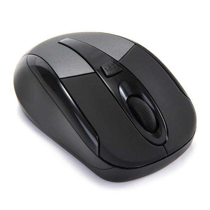 A800 Universal Optical Sensor 2.4GHz Wireless Mouse for Windows Mac OS - Black