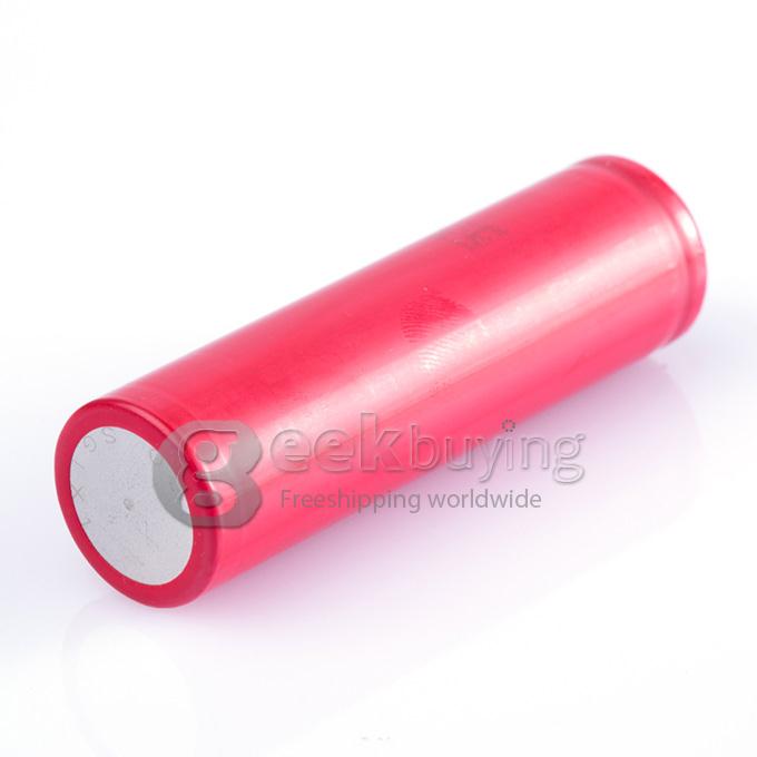 Panasonic Super Max 3.7V 3400mAh Rechargeable 18650 Li-ion Battery w/Protection Circuit(1PC)- Red