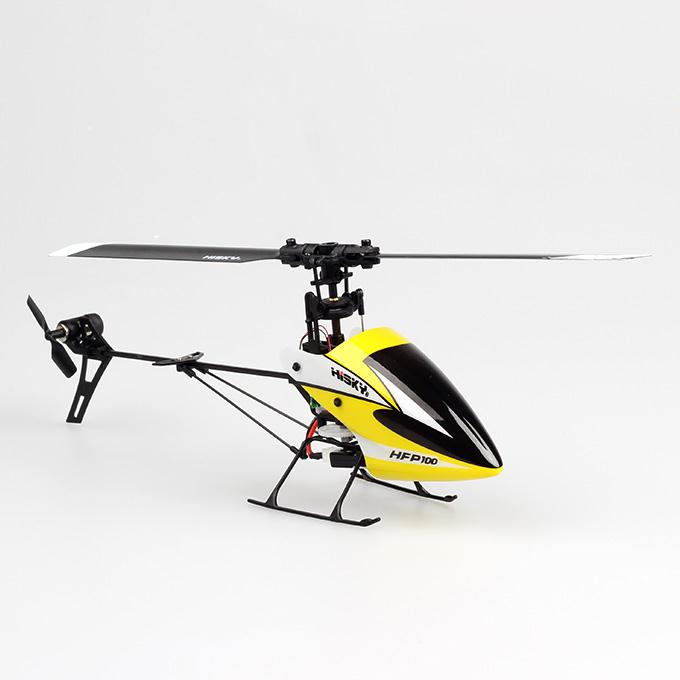 Hisky HFP100 V2 4CH Flybarless RC Helicopter 6 Axis Gyro BNF With HT8 Radio Adapter Without Transmitter