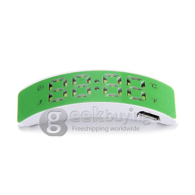 W5 Multifunctional LED USB Smart Bracelet With 3D Pedometer /Sleep Monitor Functions - Green