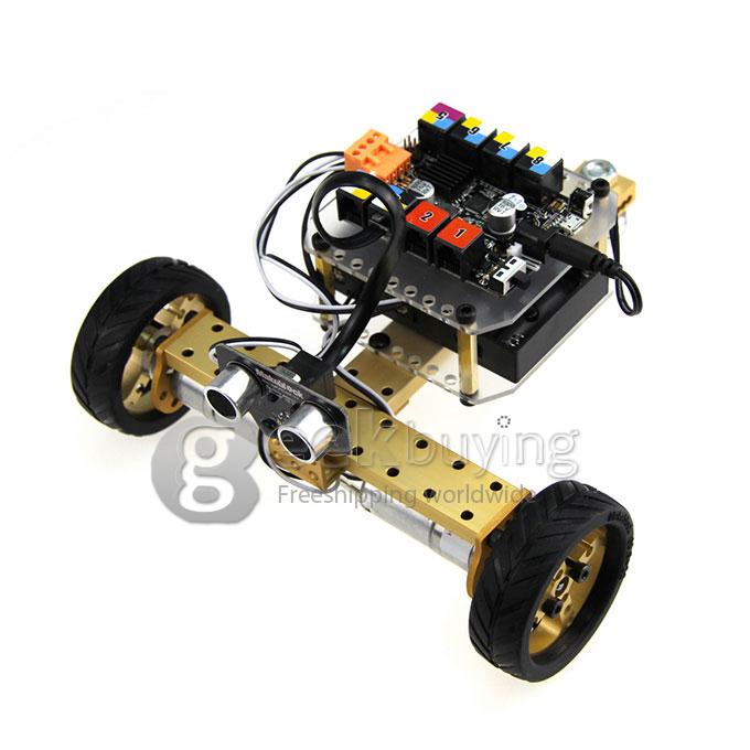 Makeblock Starter Robot Kit With Tank Wheel Style IR Version - Gold
