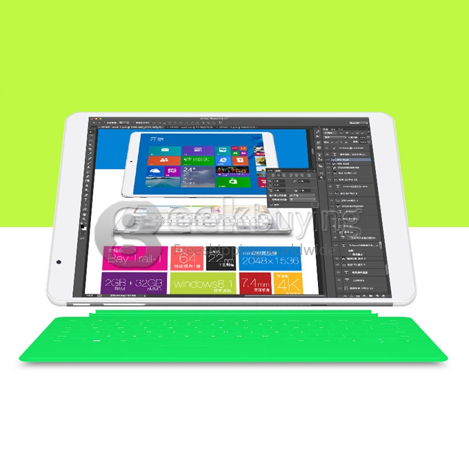 Teclast X89 Dual OS Android 4.4 & Windows 8.1 Tablet PC 2GB/32GB Intel Z3735F Quad Core 1.83GHz 7.9 Inch 2048*1536 IPS Retina Bluetooth HDMI OTG WiFi - White+Silver