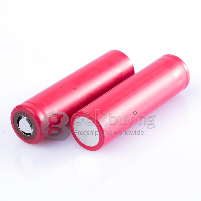 Panasonic Super Max 3.7V 3400mAh Rechargeable 18650 Li-ion Battery w/Protection Circuit(2 PCS)- Red